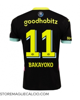 PSV Eindhoven Johan Bakayoko #11 Maglia Gara Trasferta Repliche 2024-25